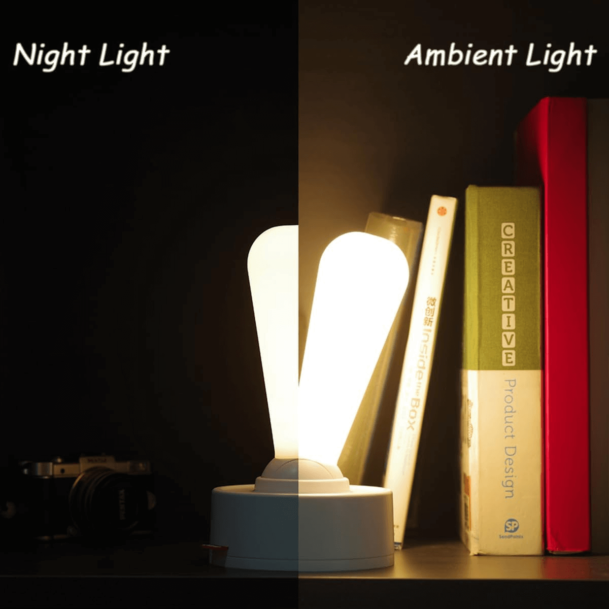 Lever Toggle Switch Shape Lamp Light, LED Nightlight for Children's Room, Bedroom, Hallway