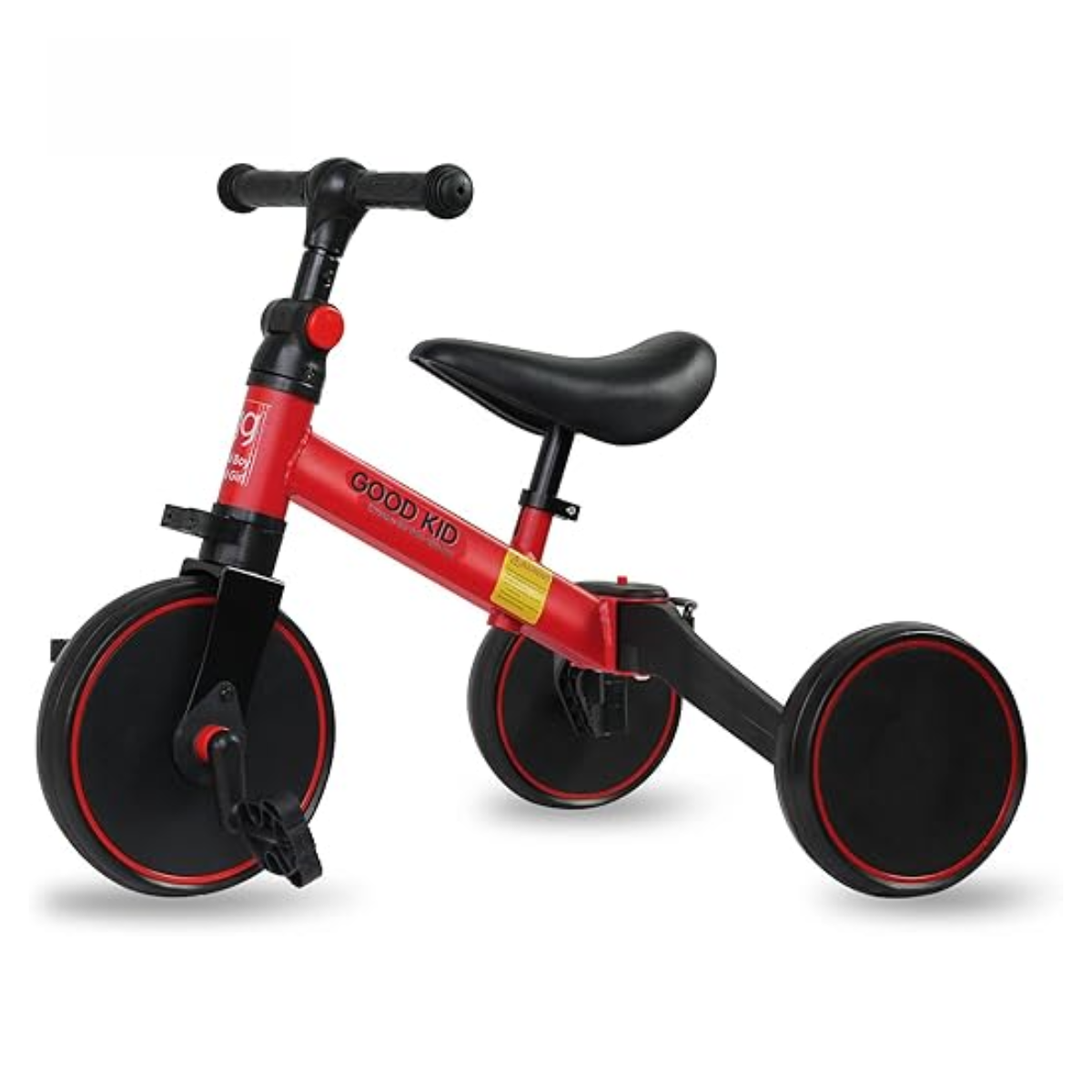 4-in-1 Plastic Kids' Walking Push Trike Mini Balance Bike and Foldable Bike for Car Style