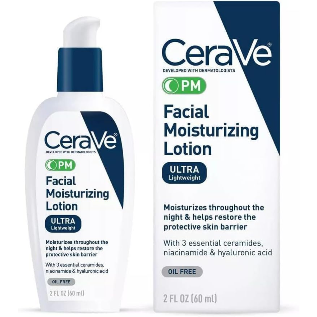 CeraVe PM Facial Moisturizing Lotion - 2oz (60 ml)