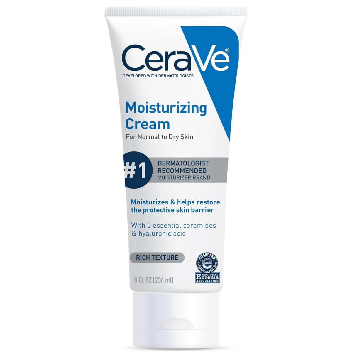 CeraVe Moisturizing Cream, For Normal to Dry Skin, Daily Face Body Moisturizer (57g Travel Size)