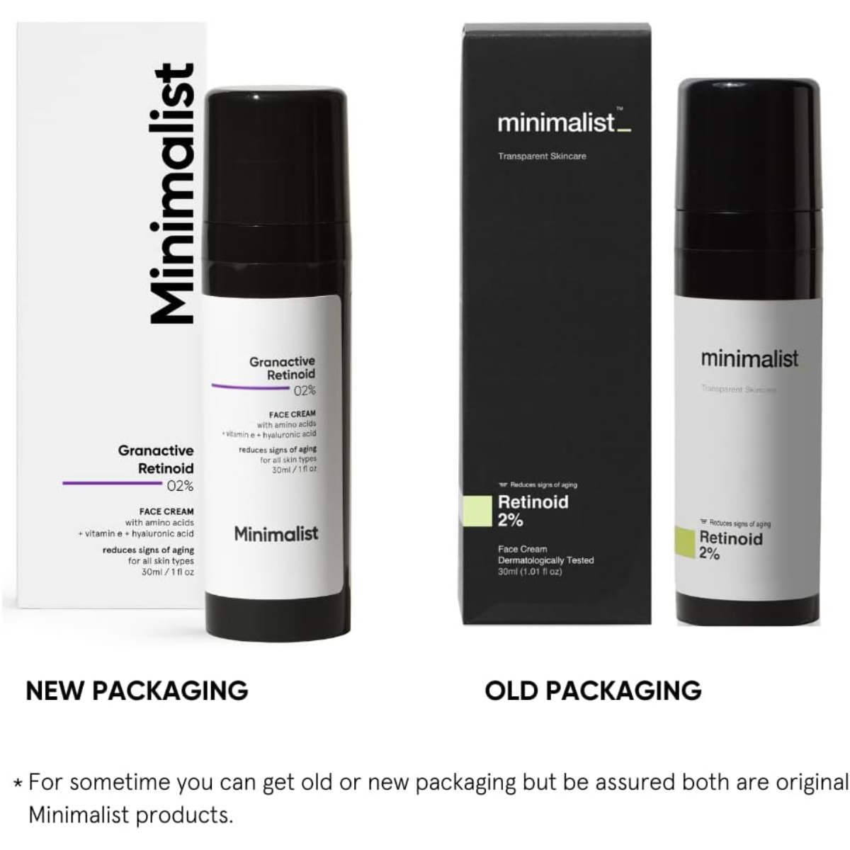 Minimalist 2% Retinoid Anti Aging Cream, Improves Skin Elasticity, Super Light Night Face Cream (30 ml)