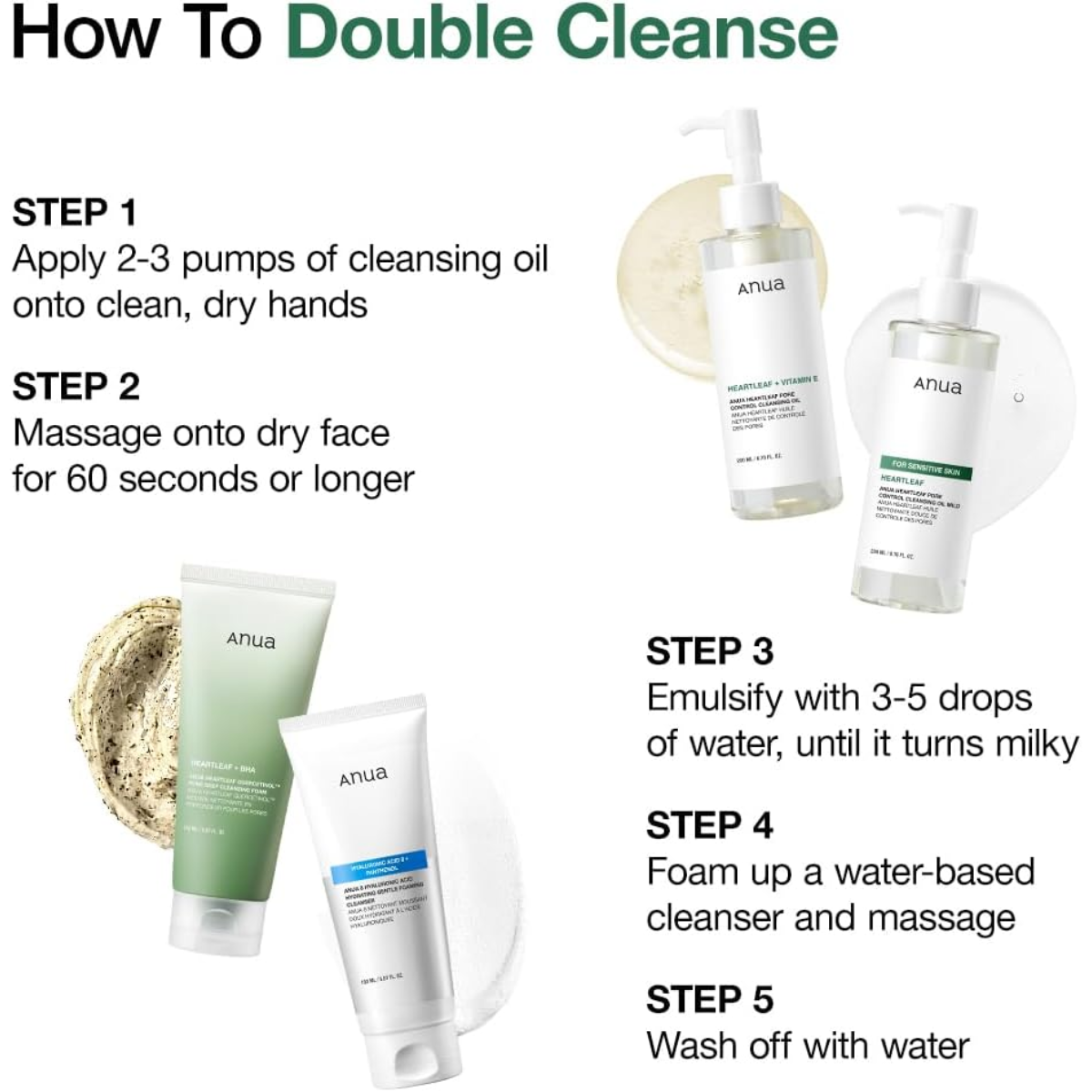 ANUA Heartleaf Pore Control Cleansing Oil Korean Facial Cleanser (200 ml)