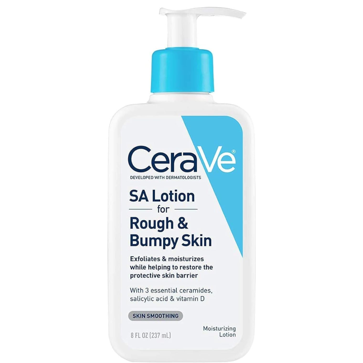 CeraVe SA Lotion for Rough & Bumpy Skin, Vitamin D, Hyaluronic Acid, Lactic Acid & Salicylic Acid Lotion (237 ml)